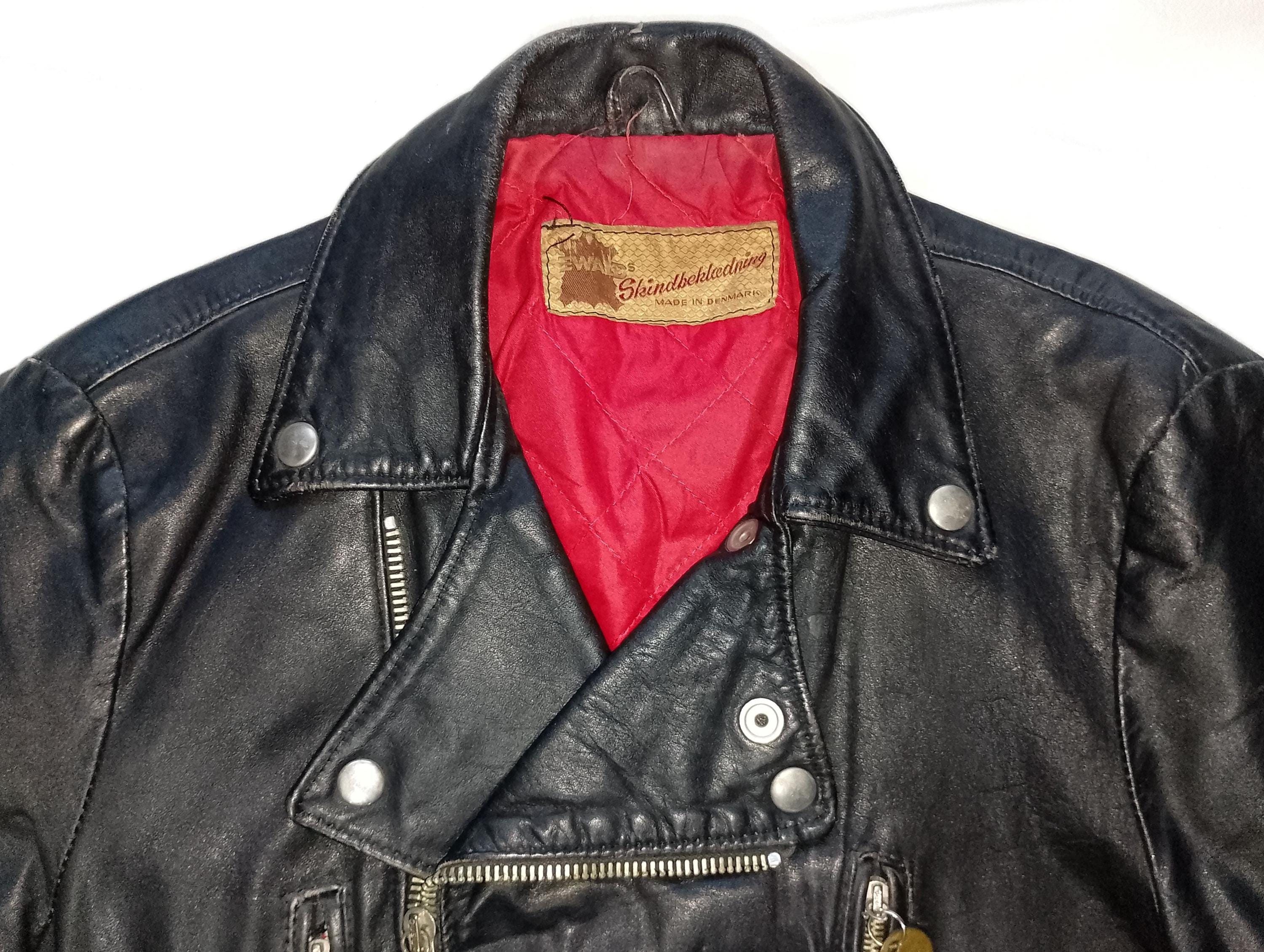 70s Ewald's Skindbekledning Brando Double Breasted Motorcycle