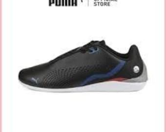 PUMA x BMW M Motorsport MMS Drift Cat Decima Sneakers, Black Vegan Leather, sizes 43 / 45 / 46