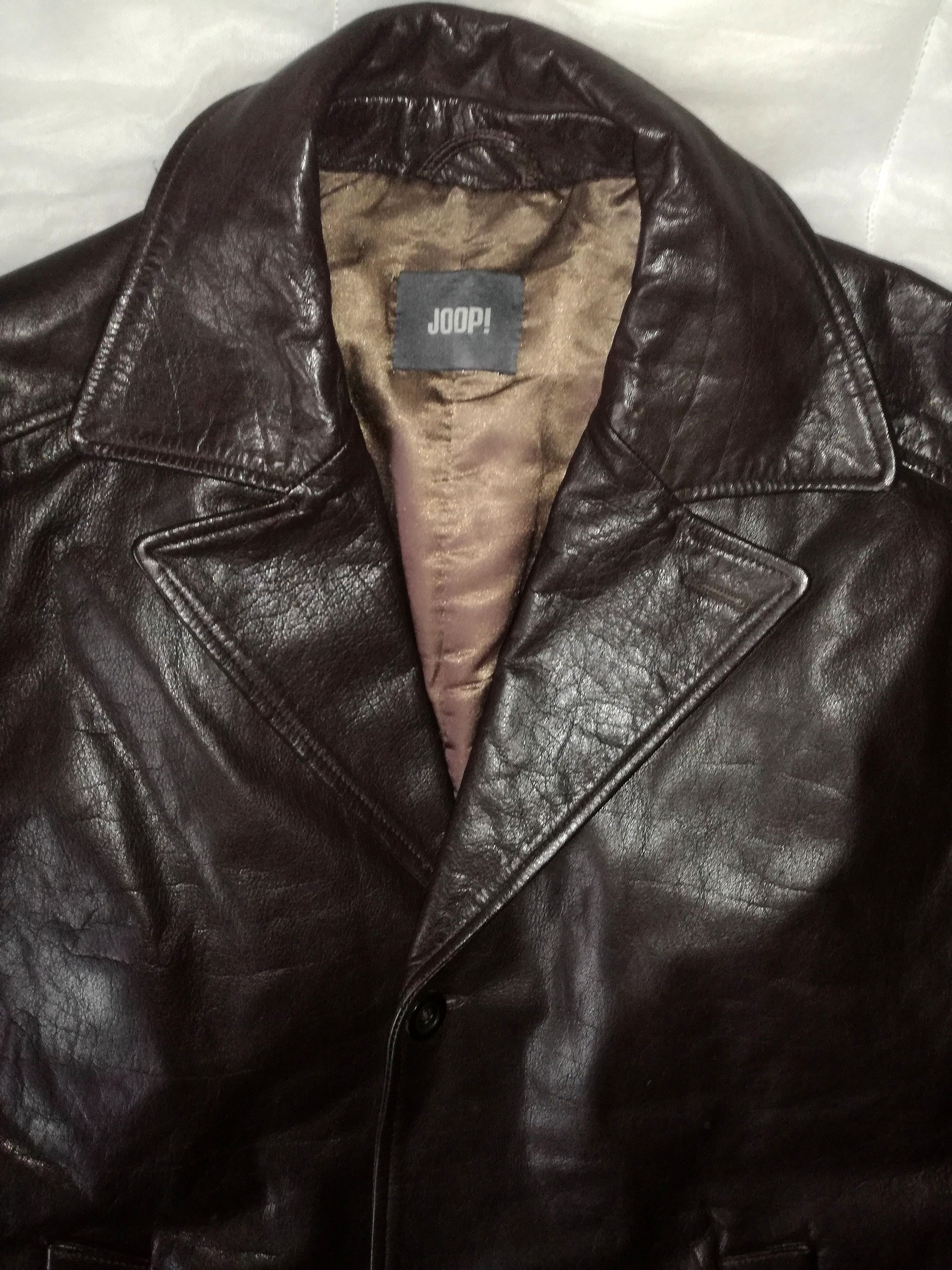 JOOP! 80s Old Vintage Retro Dark Brown Heavy Robust Cowhide JOOP! 80s Old Vintage Retro Dark Brown Heavy Robust Cowhide