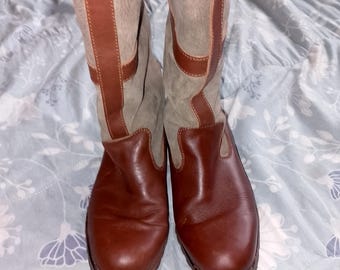 HUMAN NATURE Dutch Waterproof Warm Winter Sherpa Lined Suede Leather Boots, size 41
