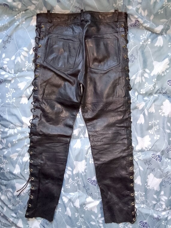 C&A Germany Side Laced up Motorcycle Biker Chopper