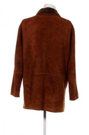 LEATHERMAN 本物の天然シープスキンムートンラムスキンブラウンベロア