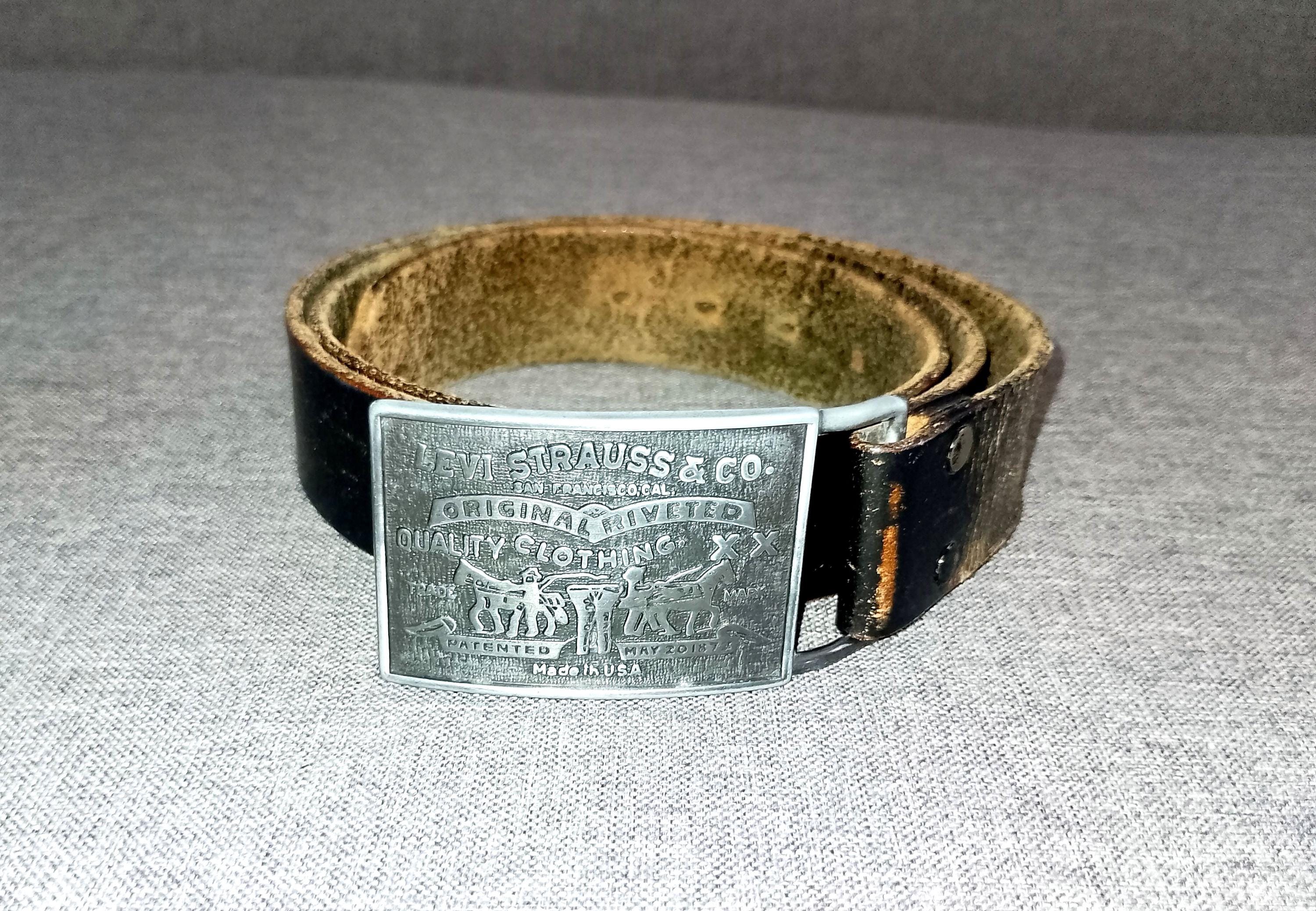 Levi Strauss & Co. ベルトバックル Levi strauss leather belt and buckle - Etsy 日本