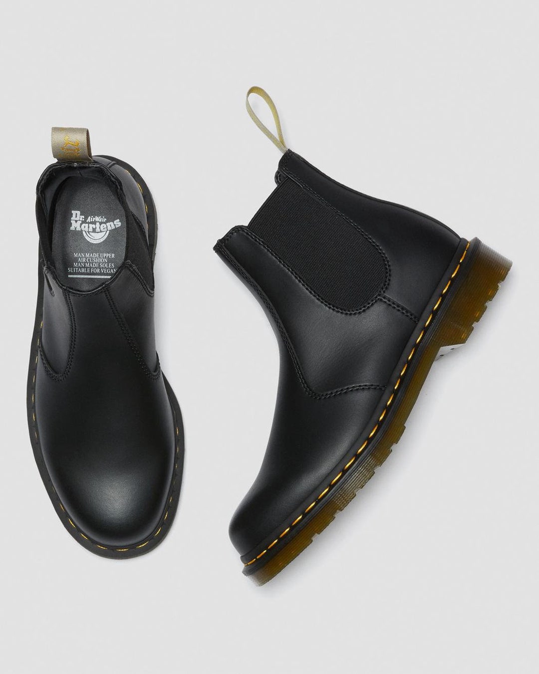 Dr MARTENS Airwair 2976 CHELSEA Vegan Leather Bouncing Soles