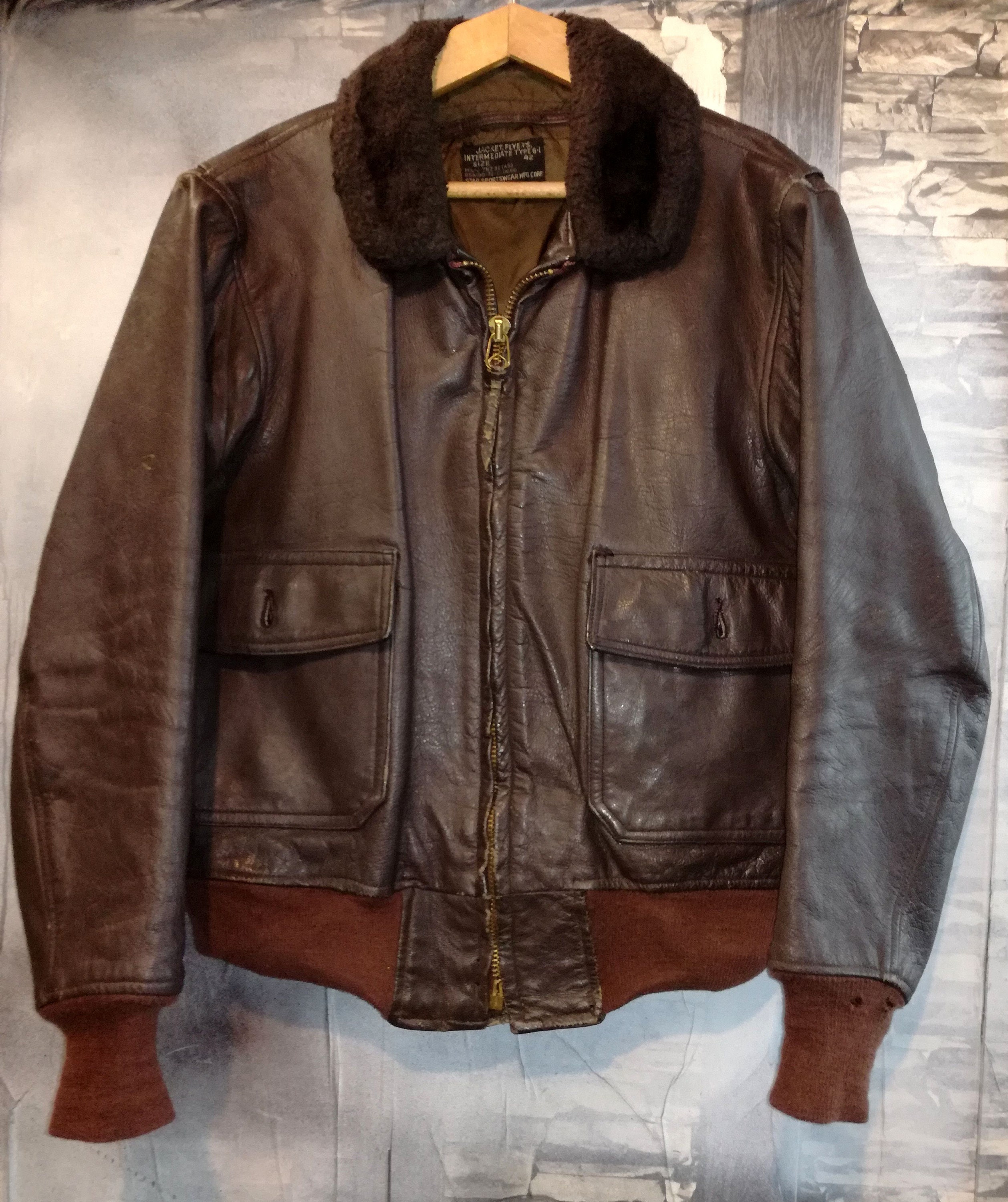 original leather bomber jacket