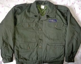 Dutch Army 70s NATO Military Olive Green Field Jacket, Quilt Liner, CWU, size 56 / 2XL
