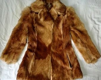 SAM-RONE Fourrures Paris France New Brown Short Murmel