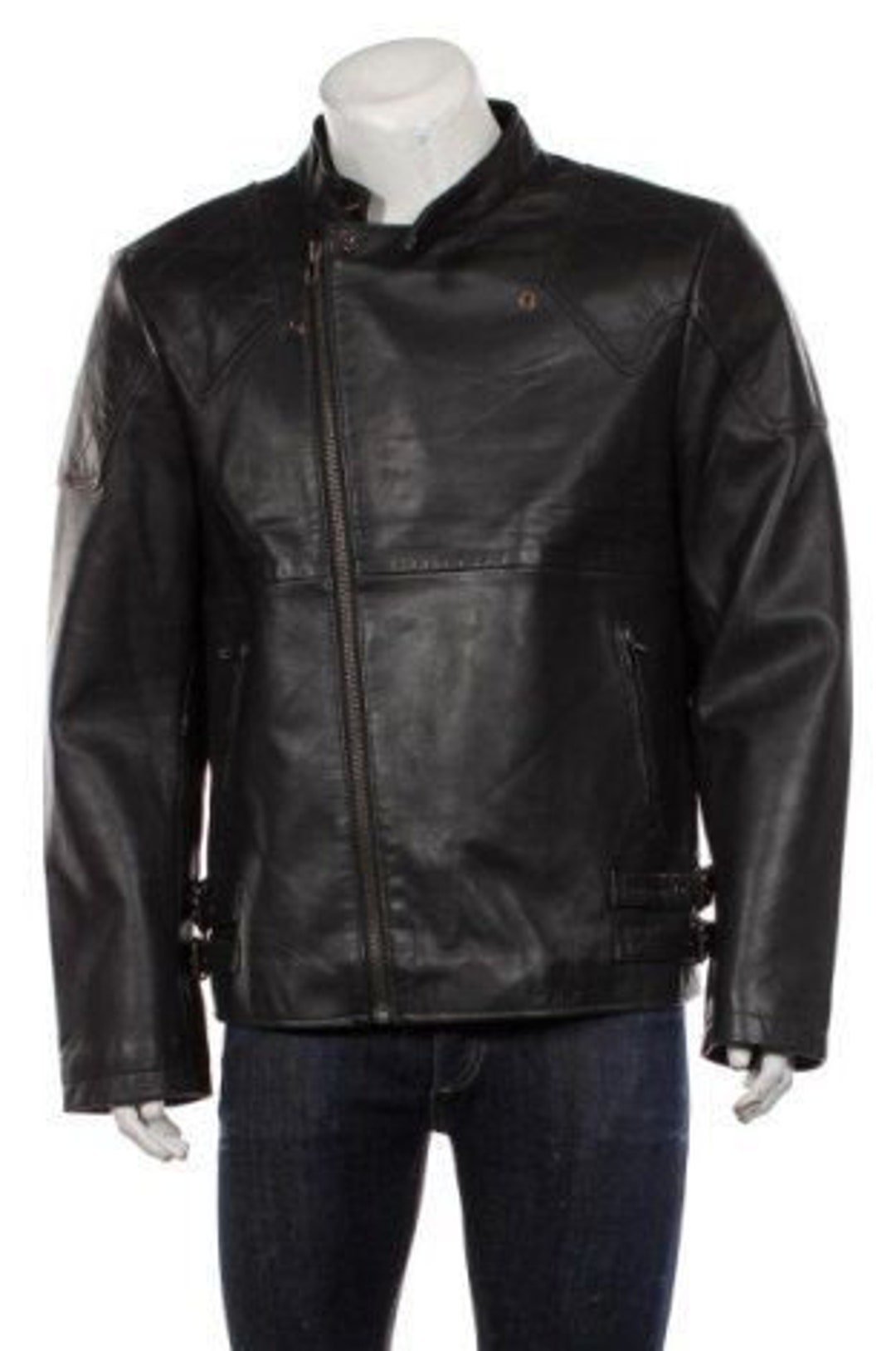 Pherrow’s Black Wool Motorcycle Jacket Pherrow's Black Wool Motorcycle Jacket Pherrow's Black Wool