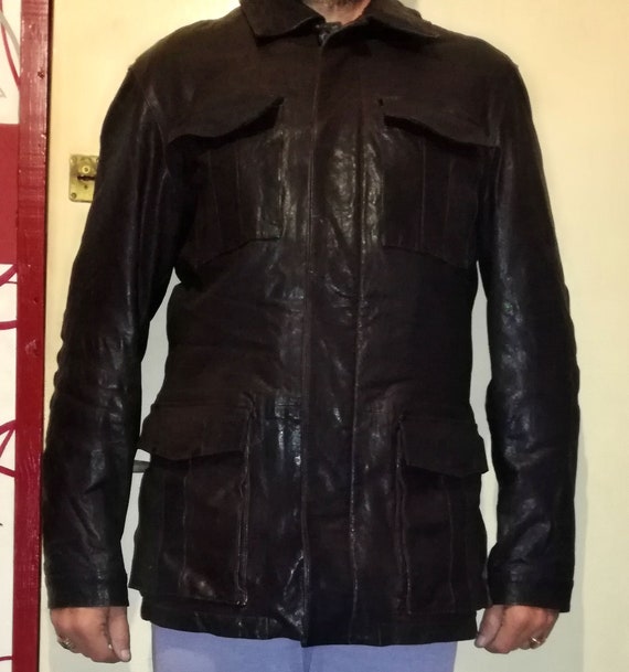 zegna sport leather jacket