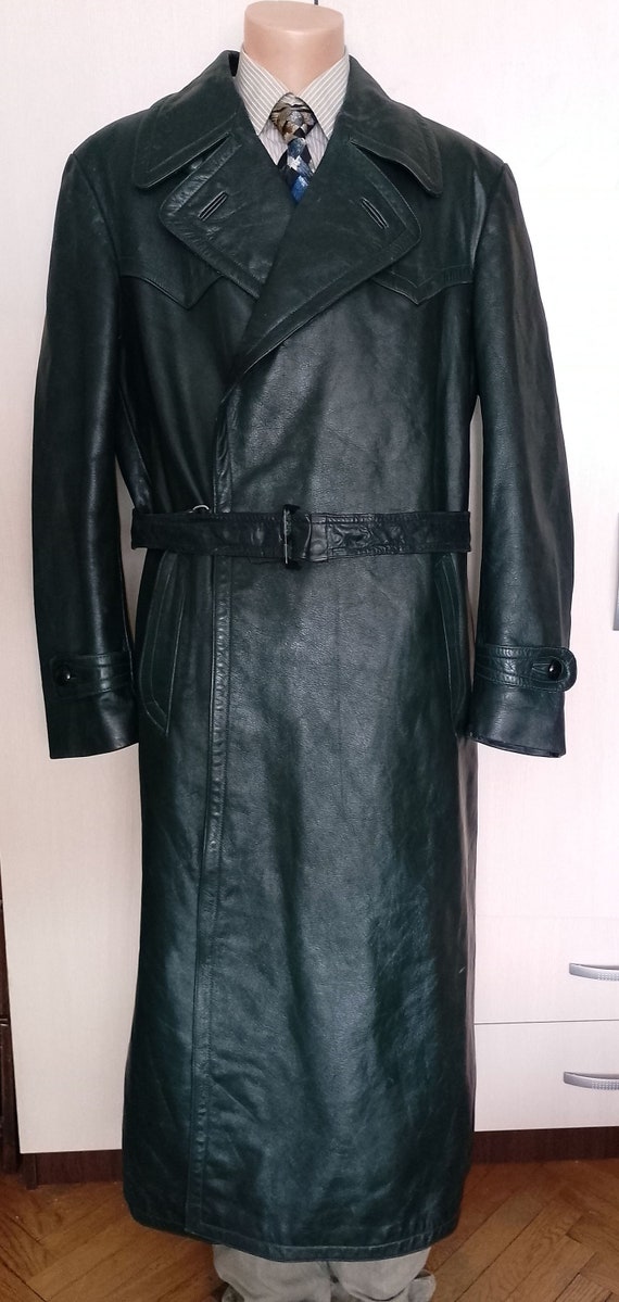 Military Vintageドイツ軍　LEATHER JACKET German WWII Military Jacket Leather Field Jacket German Military