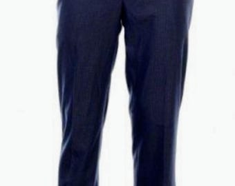 Calvin Klein (CK) Men's Blue Slim Fit Dress Pants "JMROP" style, New with Tag, size 34 / 34