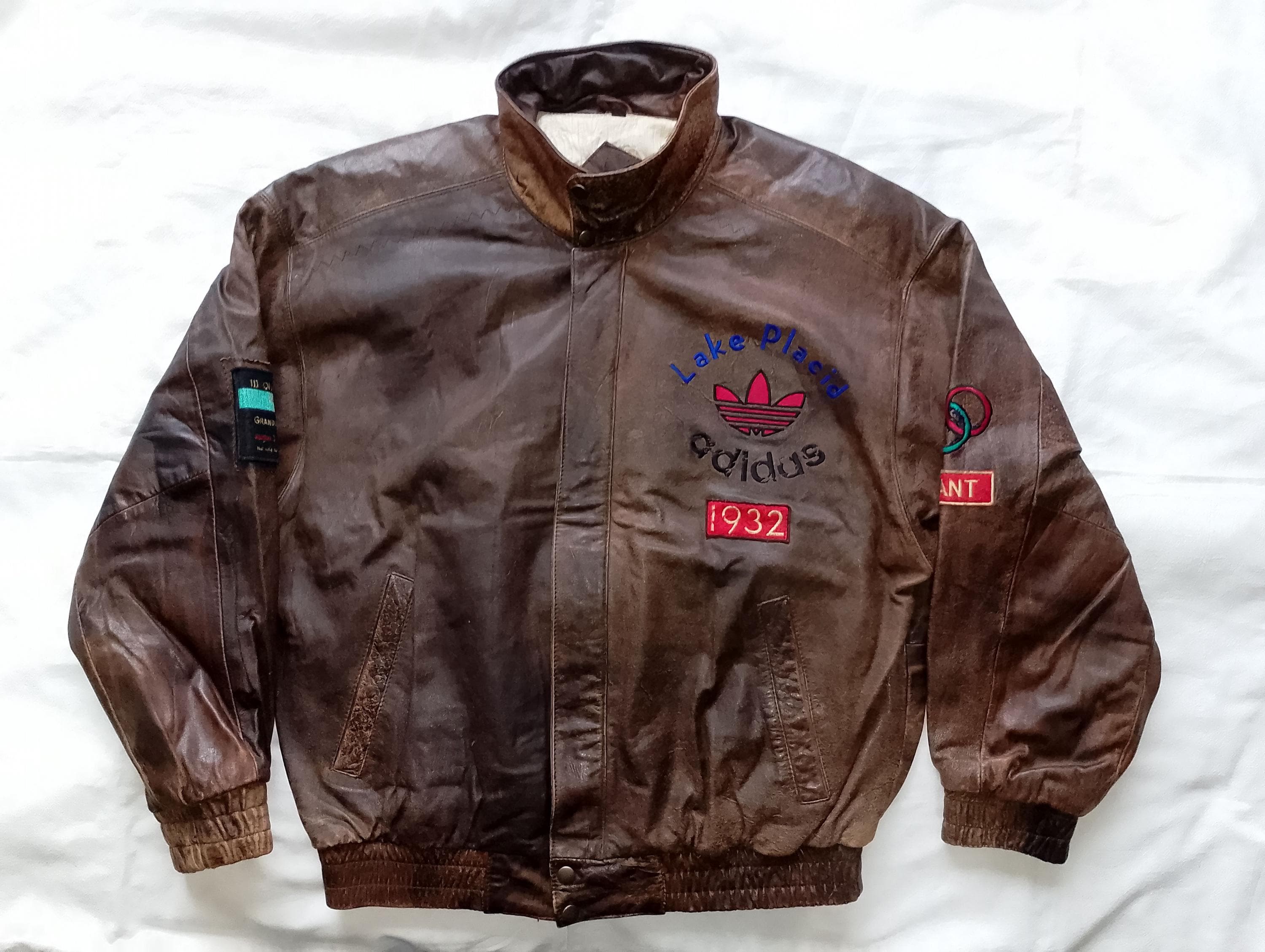 ADIDAS III Olympic Winter Games Lake Placid 1932 Vintage 90s