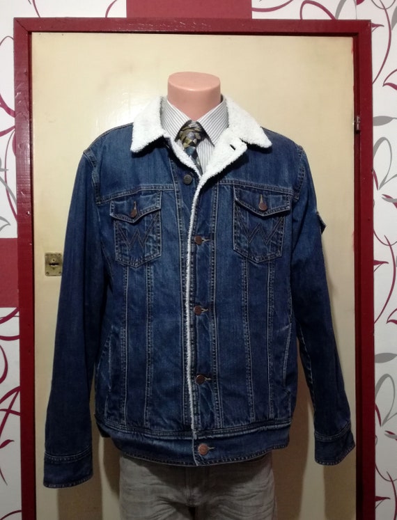 wrangler jean jacket sherpa