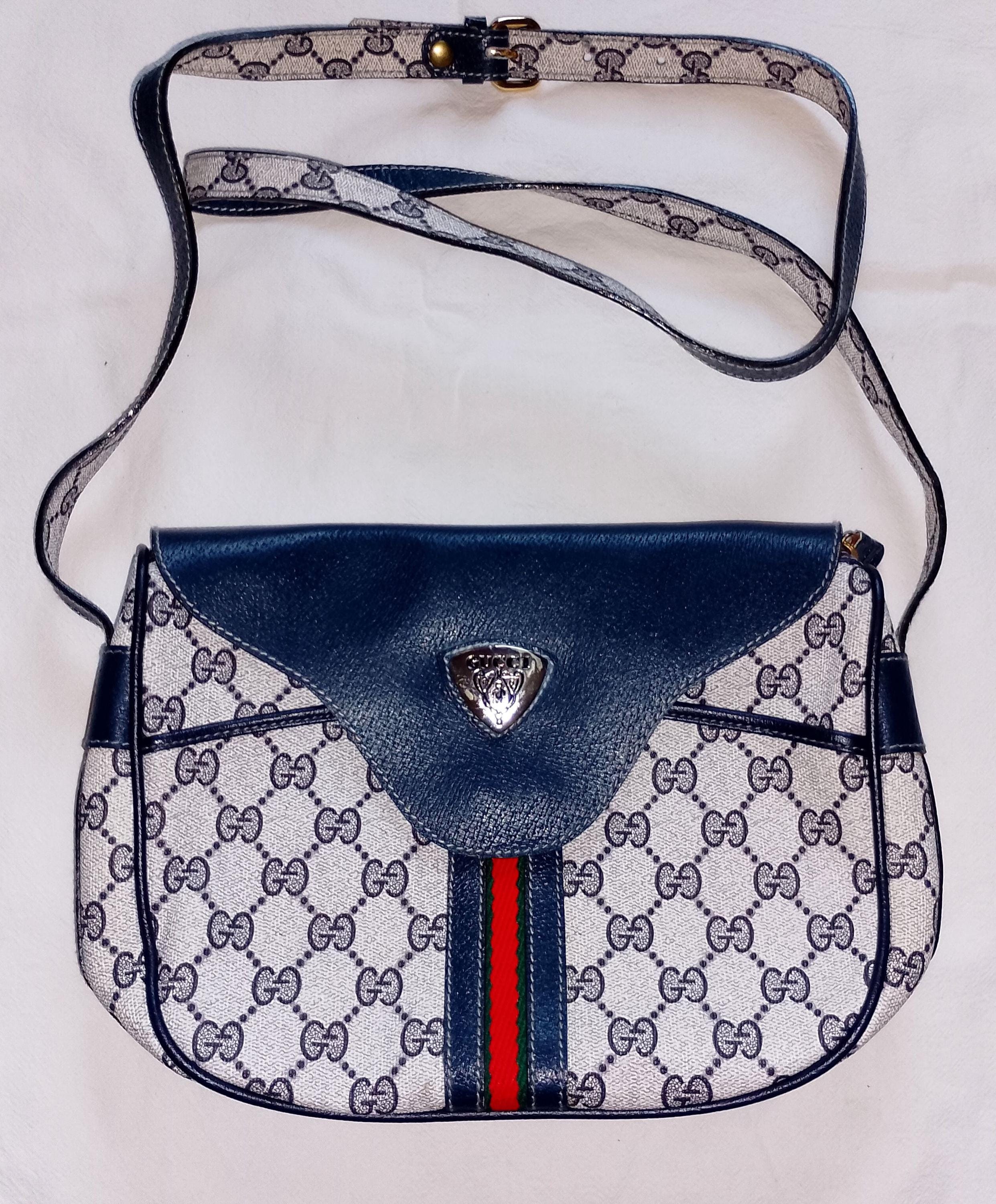 Vintage gucci bag blue Italia