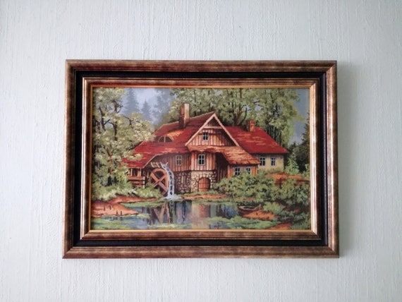 Old House in the Forest / Watermill Cabin Lucas Framed -  Israel