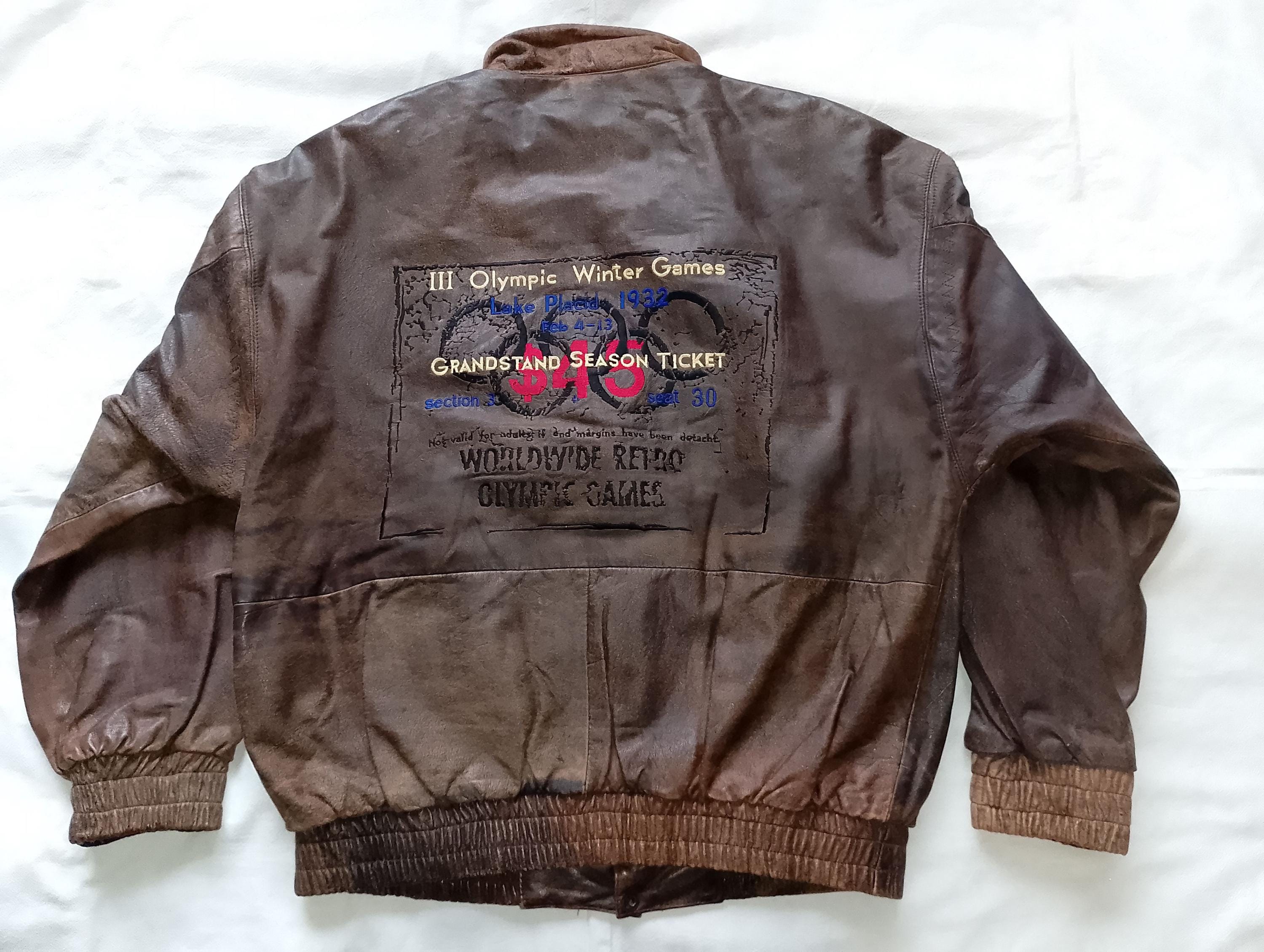 ADIDAS III Olympic Winter Games Lake Placid 1932 Vintage 90s