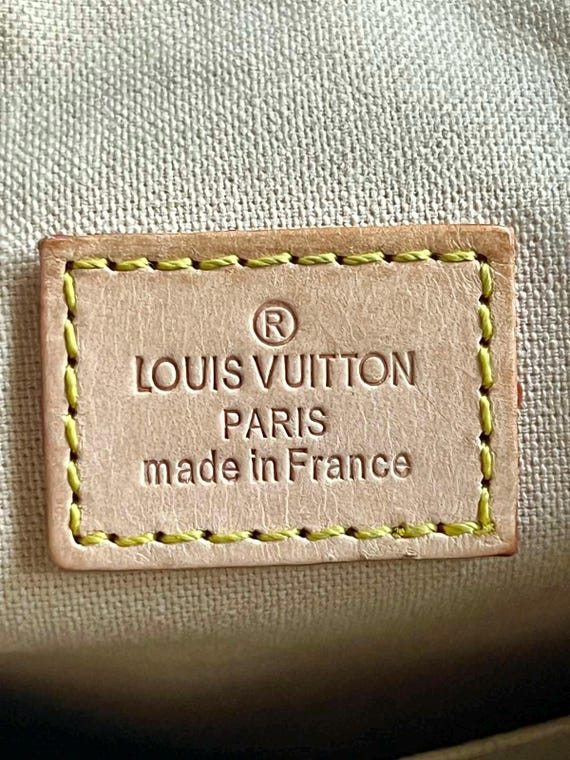 Louis Vuitton Damier Azur Canvas Figheri GM Bag, Made in France