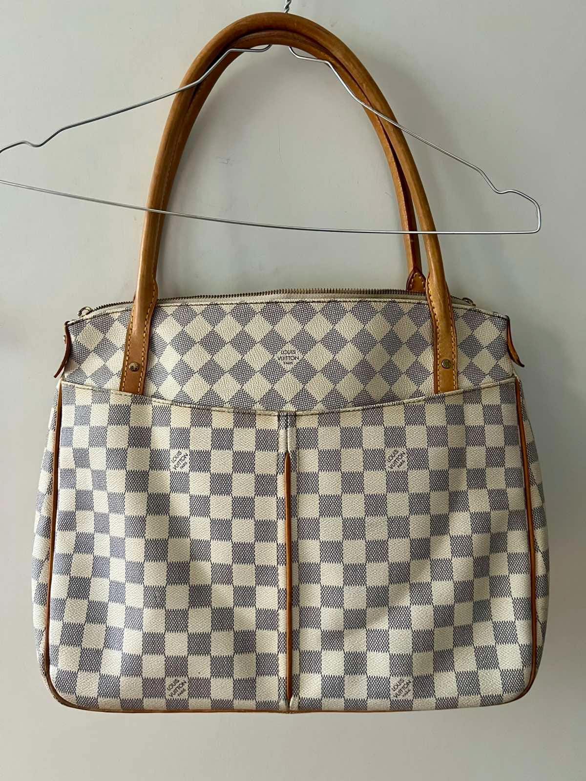 Louis Vuitton Damier Azur Canvas Figheri GM Bag, Made in France