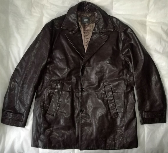 JOOP! 80s Old Vintage Retro Dark Brown Heavy Robust Cowhide JOOP! 80s Old Vintage Retro Dark Brown Heavy Robust Cowhide