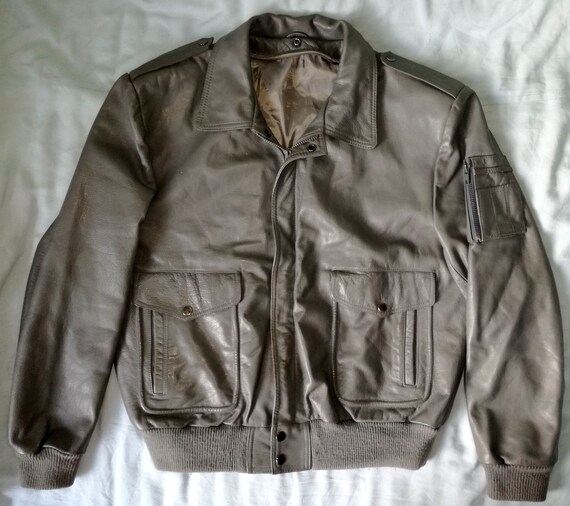 pg field mock leather jacket