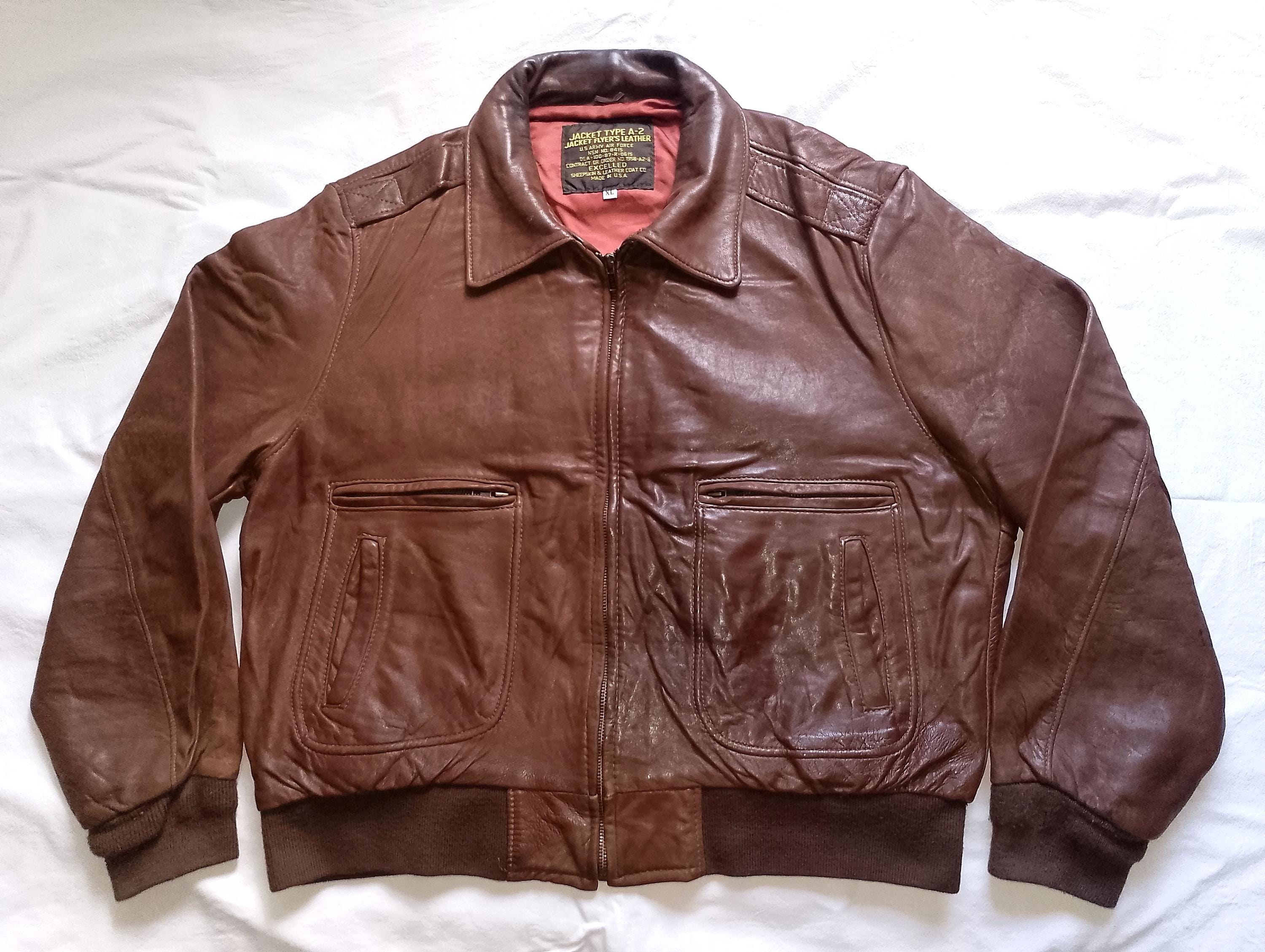 Excelled Leather A2 Jacket - Etsy