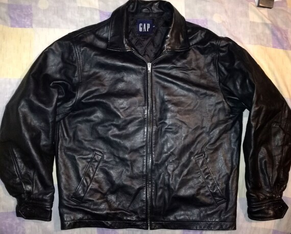 gap leather biker jacket