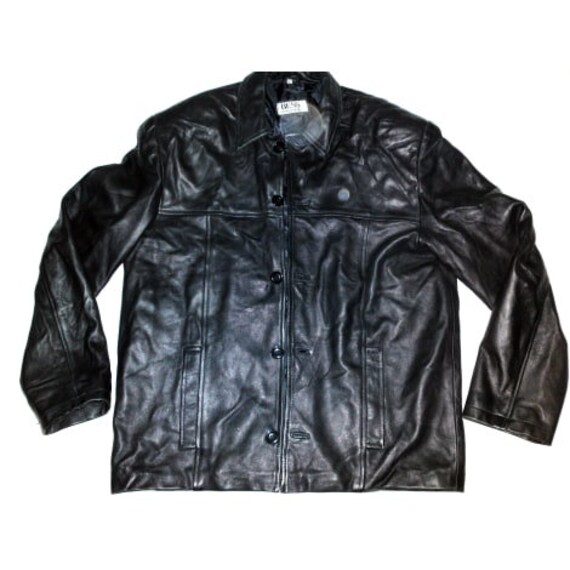BESS by Heiner Bess Men's Elegant Black Lamb Leath