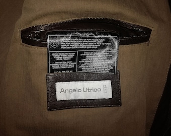 Angelo Litrico by C A Vintage Style Flight Pilot Genuine Black Leather Zipped Buttoned Jacket Epaulettes GERMANY DE size XXXL