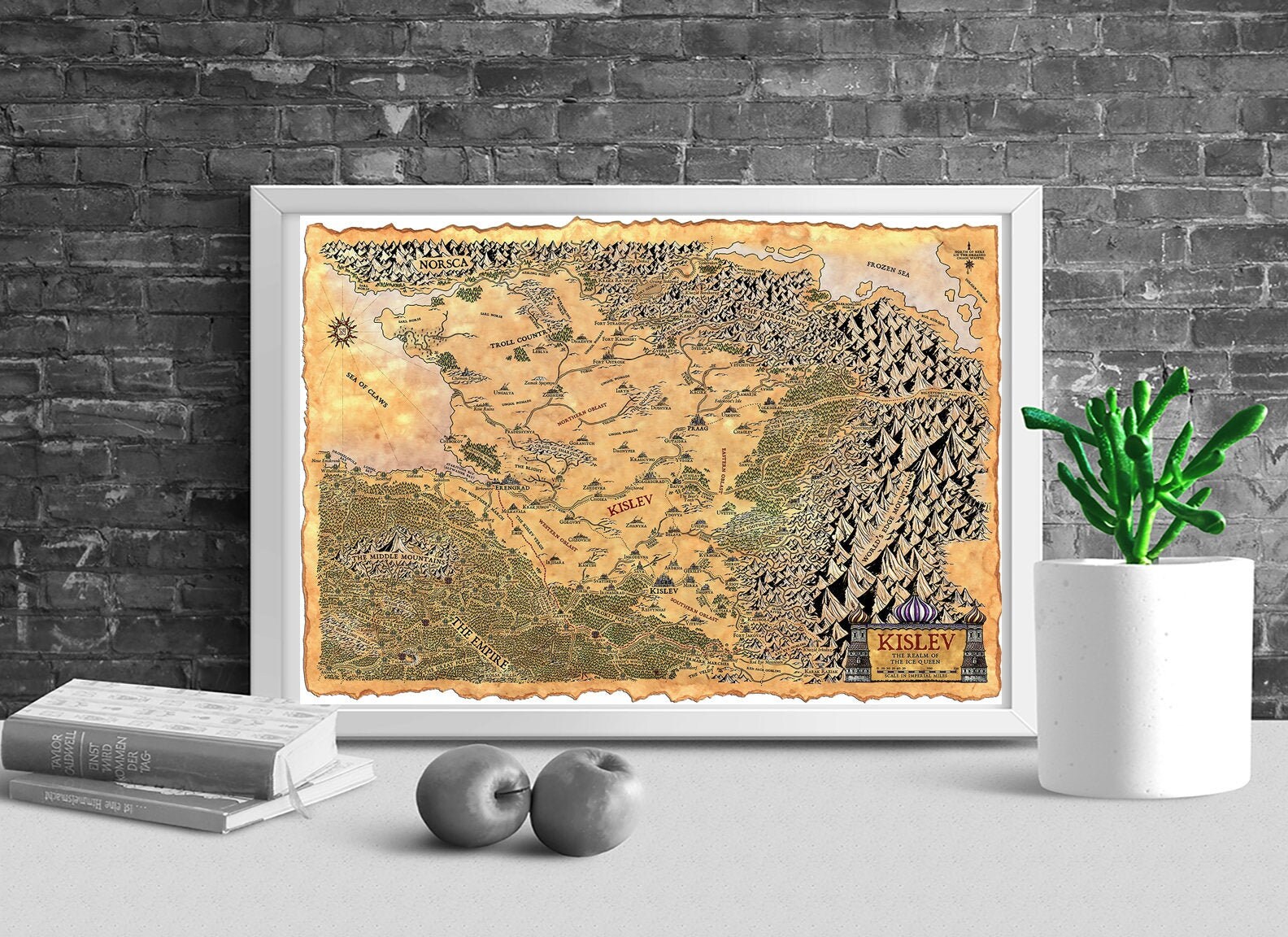 Kislev Map The Old World Map Warhammer Fantasy Print Empire Etsy