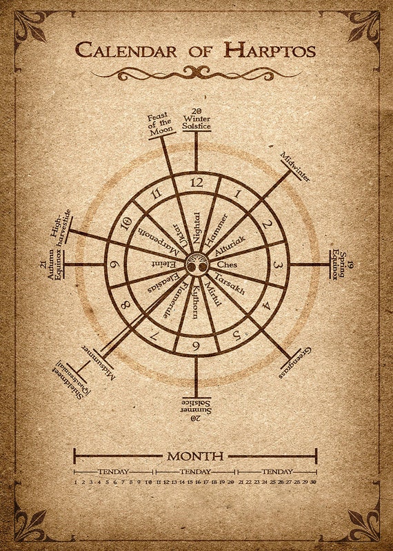 printable faerun calendar arts crafts d d beyond general d d beyond