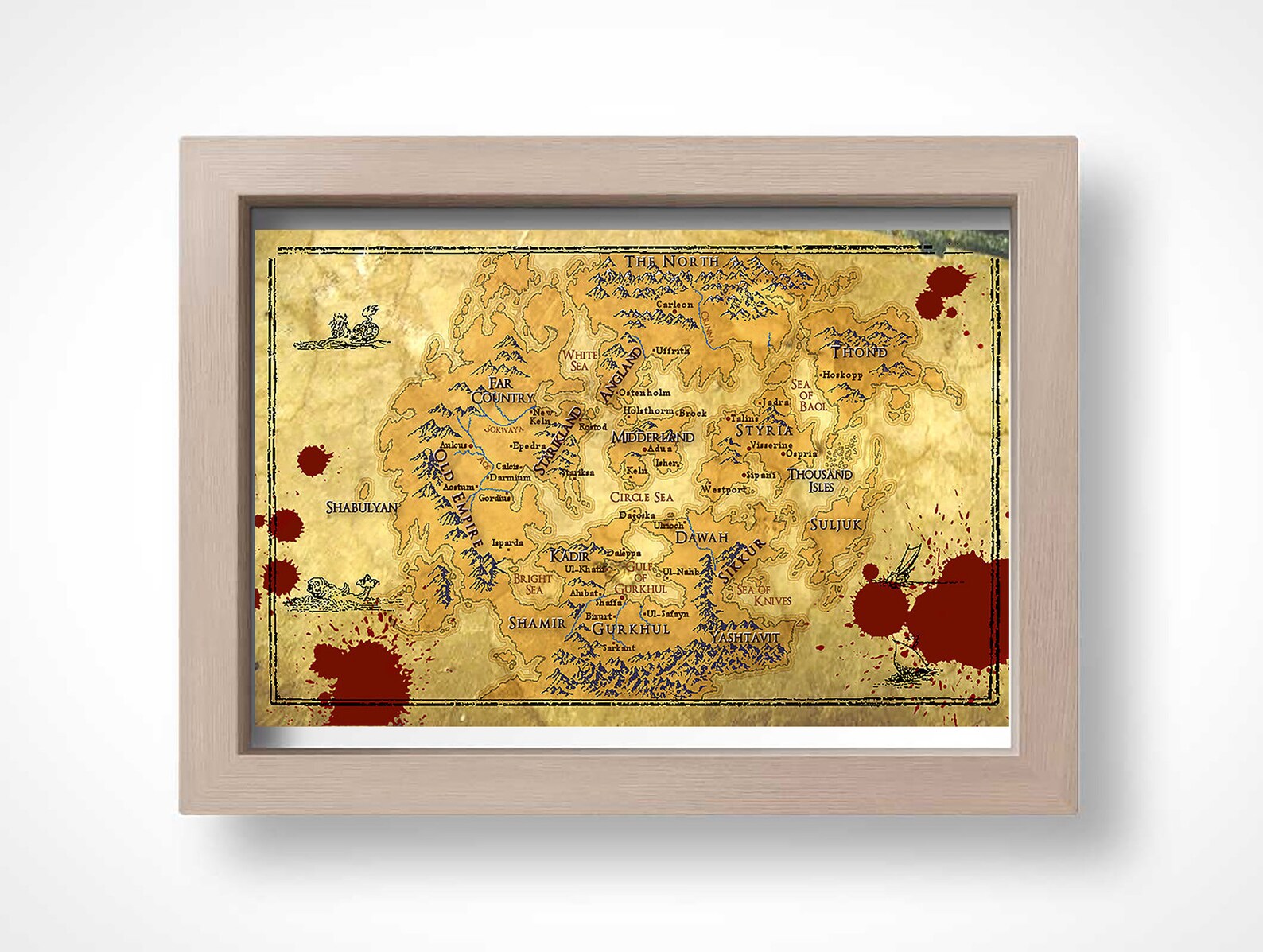 Первый закон джо аберкромби карта мира