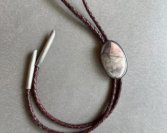 Porcelain Jasper Bolo | Handmade in the USA | Bolo Tie | Jasper Necklace | Jasper Jewelry
