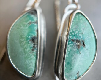 Turquoise Earrings | Handmade in the USA | Campitos Turquoise | Sterling Silver Earrings