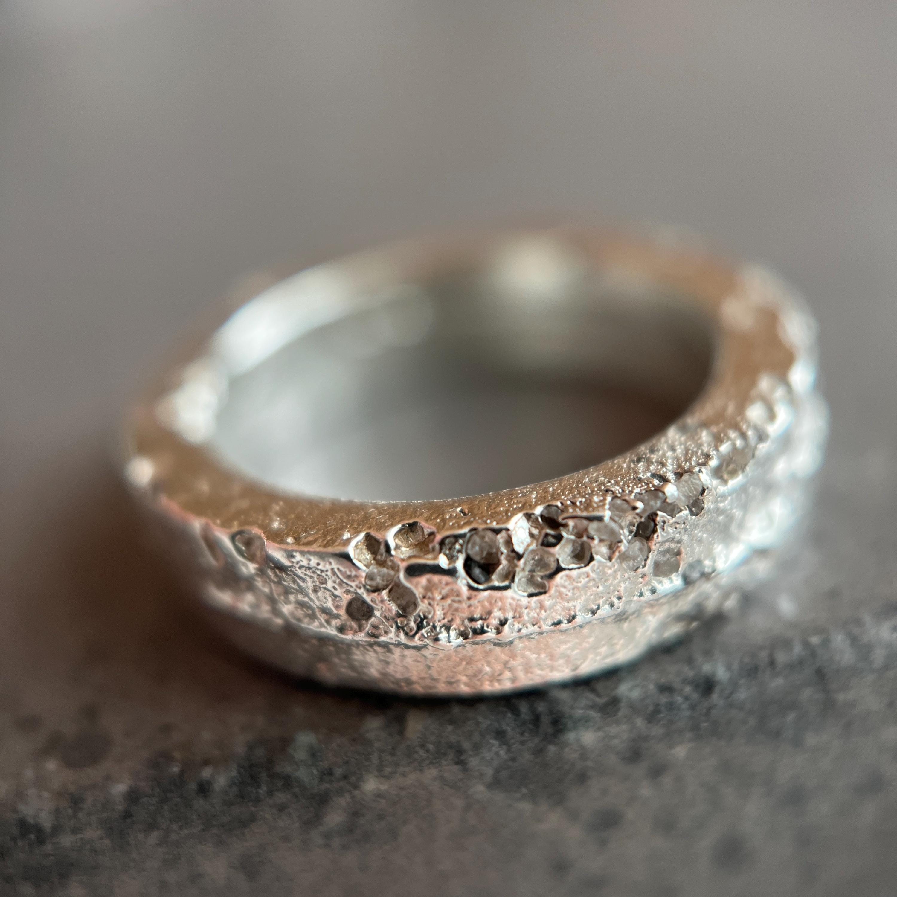 Beach Sand Ring | Handmade in the USA | Sterling Silver Ring | Beach ...