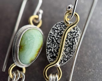 Turquoise Earrings | Handmade in the USA | American Turquoise | Sterling Silver Earrings | Turquoise Jewelry