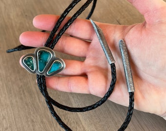 Turquoise Bolo | Handmade in the USA | Bolo Tie | Turquoise Necklace | Turquoise Jewelry | Turquoise Mountain | Arizona Turquoise