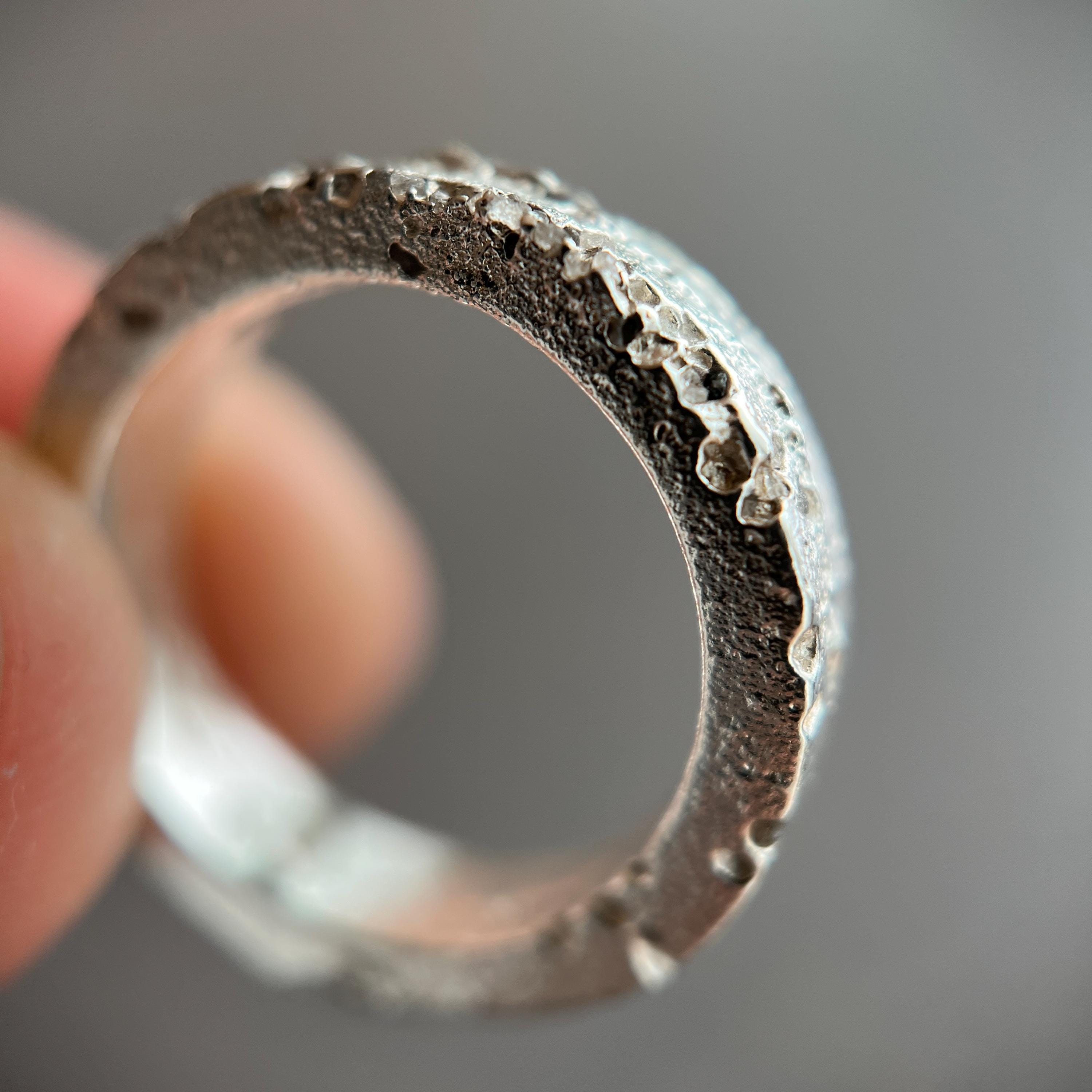 Beach Sand Ring | Handmade in the USA | Sterling Silver Ring | Beach ...