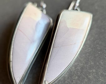 Porcelain Jasper Earrings | Handmade in the USA | Sterling Silver | Jasper Jewelry