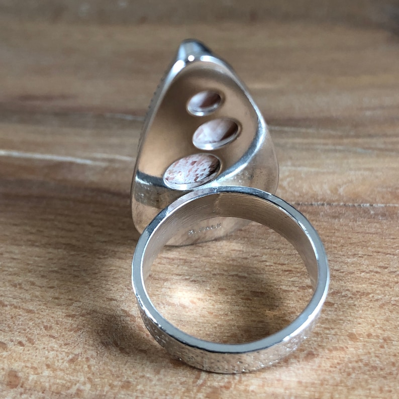 Scolecite Ring Handmade in MA Scolecite Jewelry Sterling Silver Ring
