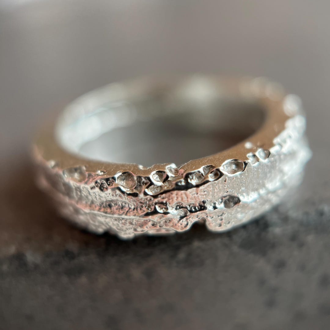 Beach Sand Ring | Handmade in the USA | Sterling Silver Ring | Beach ...