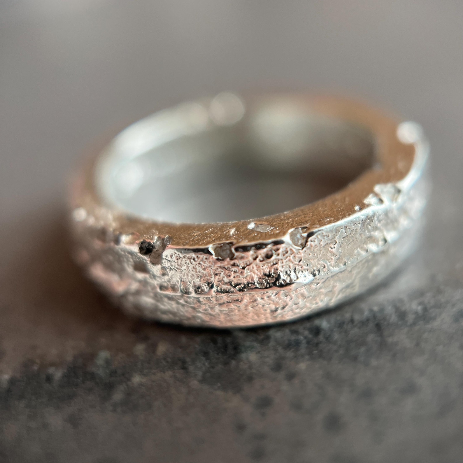 Beach Sand Ring | Handmade in the USA | Sterling Silver Ring | Beach ...