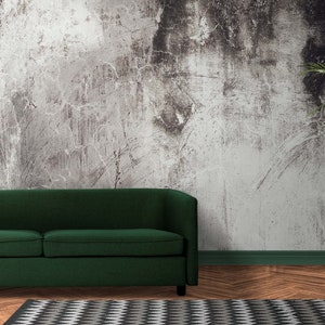 Concrete texture dark gray Self-adhesive or traditional wallpaper loft style Cement Peel and Stick shabby Rustic Industrial 3D art mural