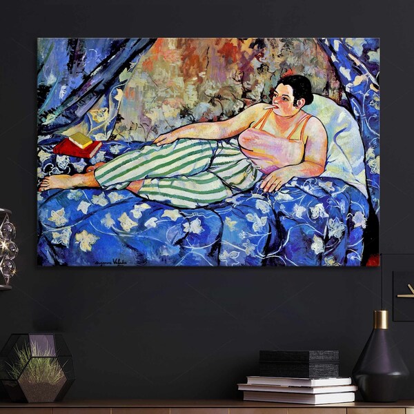 Suzanne Valadon The Blue Room Reproduction Print Exhibition Poster Suzanne Valadon Fine Art Print Post impressionism Art Extra large wall
