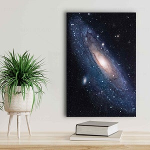Milky Way Galaxy Mysterious Stars Universe Astrology Stardust Andromeda Wall Art Canvas Print Framed Wall Decor Fine Art