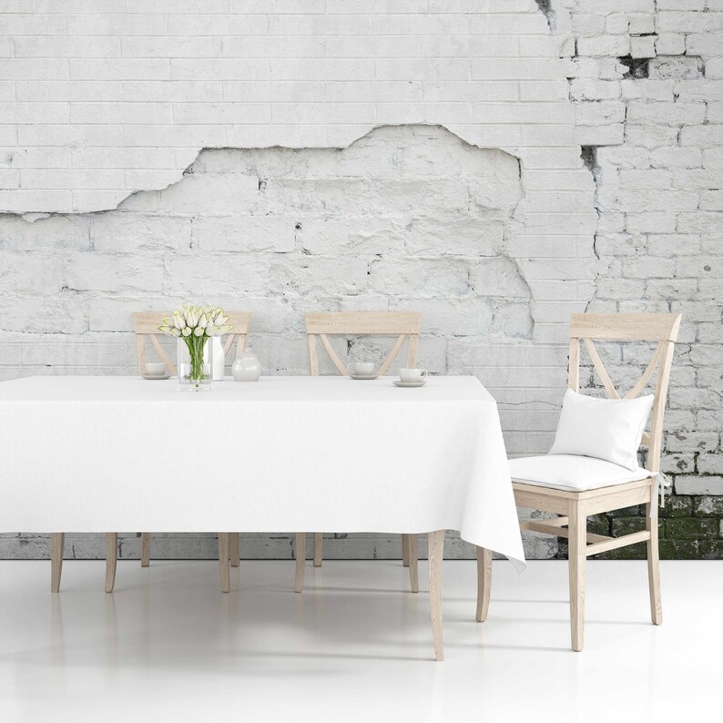 Vintage White Brick Removable Wallpaper White Brick Wallpaper Etsy