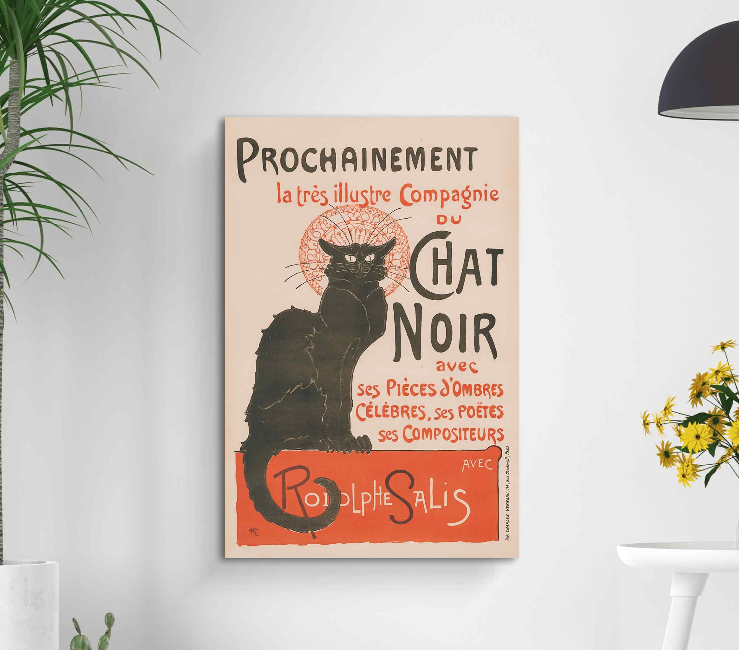 Le Chat Noir ポスター フレンチヴィンテージ 黒猫 ウォールアート