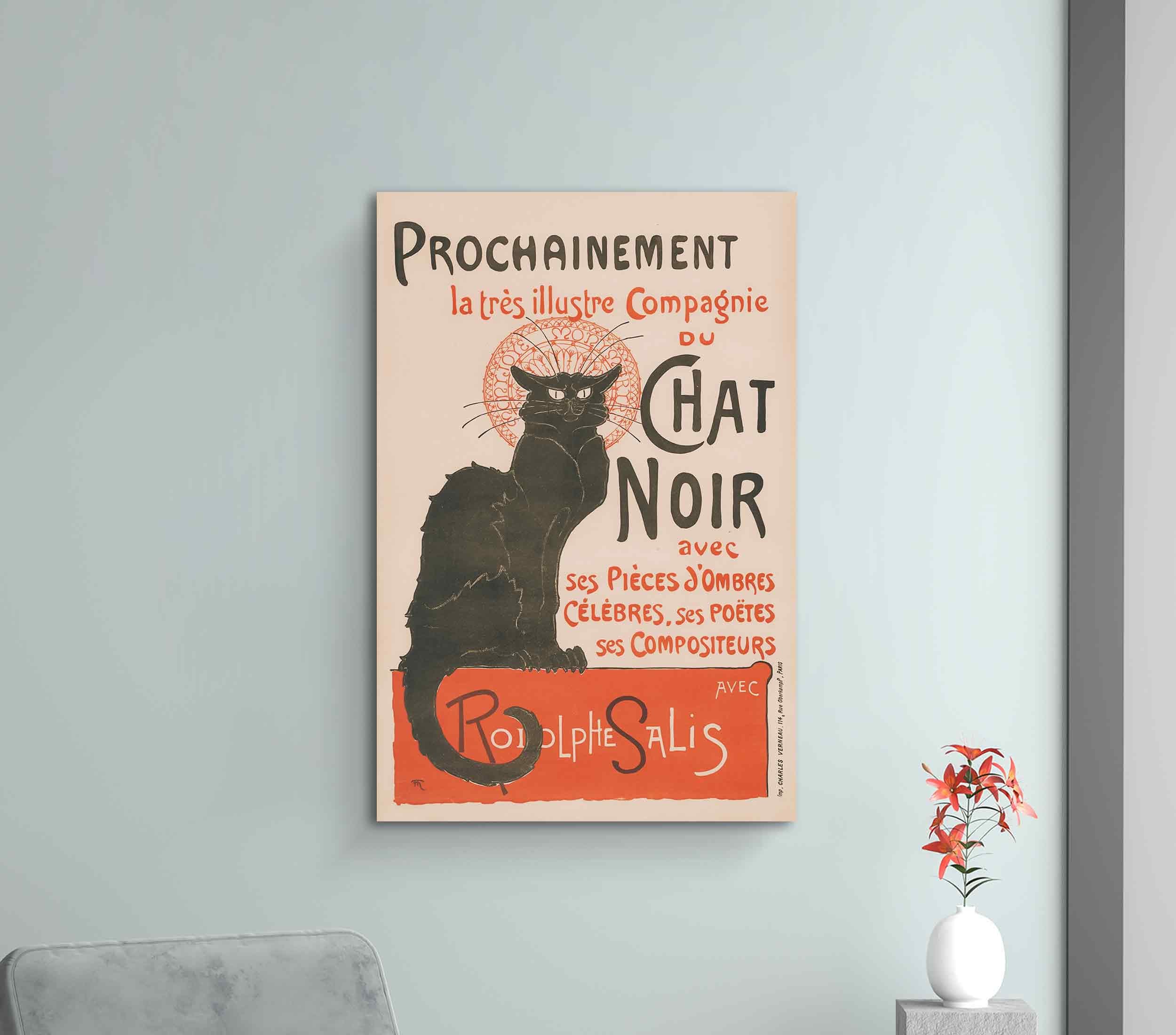 Le Chat Noir ポスター フレンチヴィンテージ 黒猫 ウォールアート