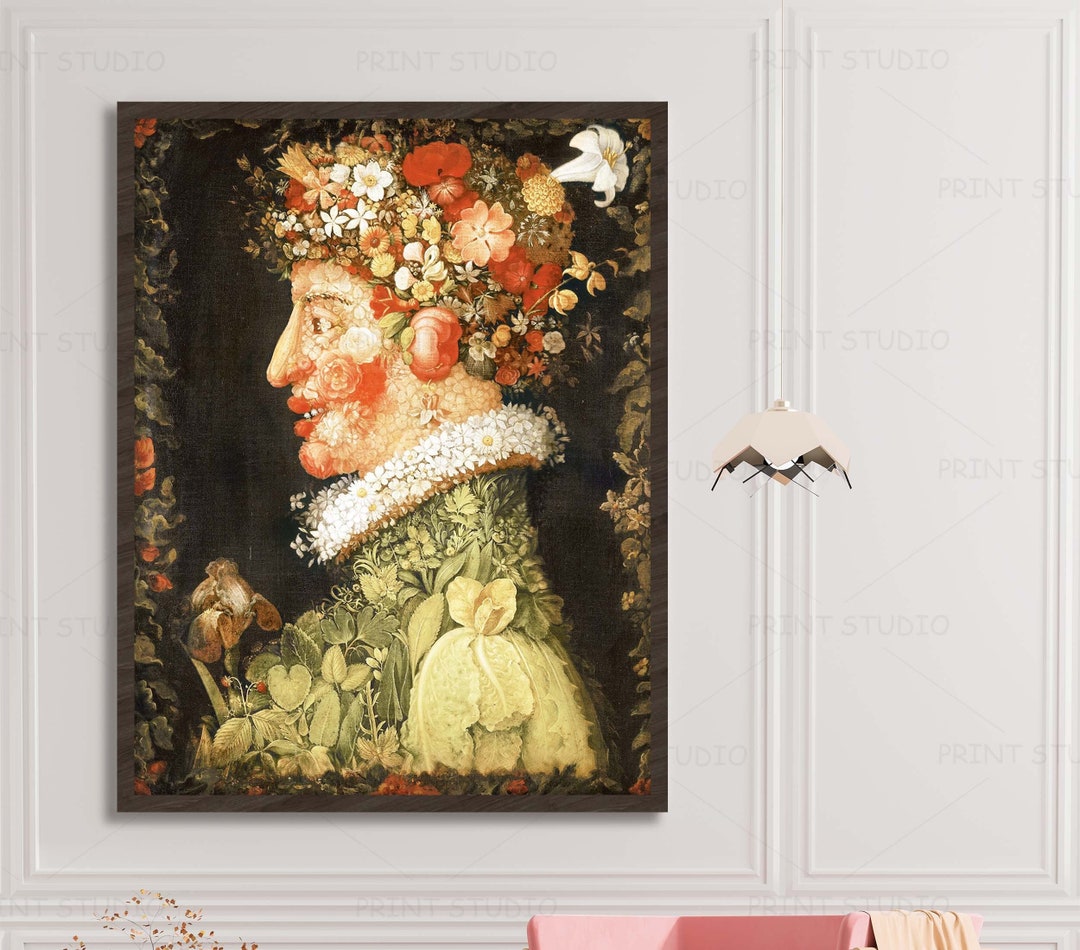 Giuseppe Arcimboldo the Seasons Spring 1563 Head of Fruits and ...
