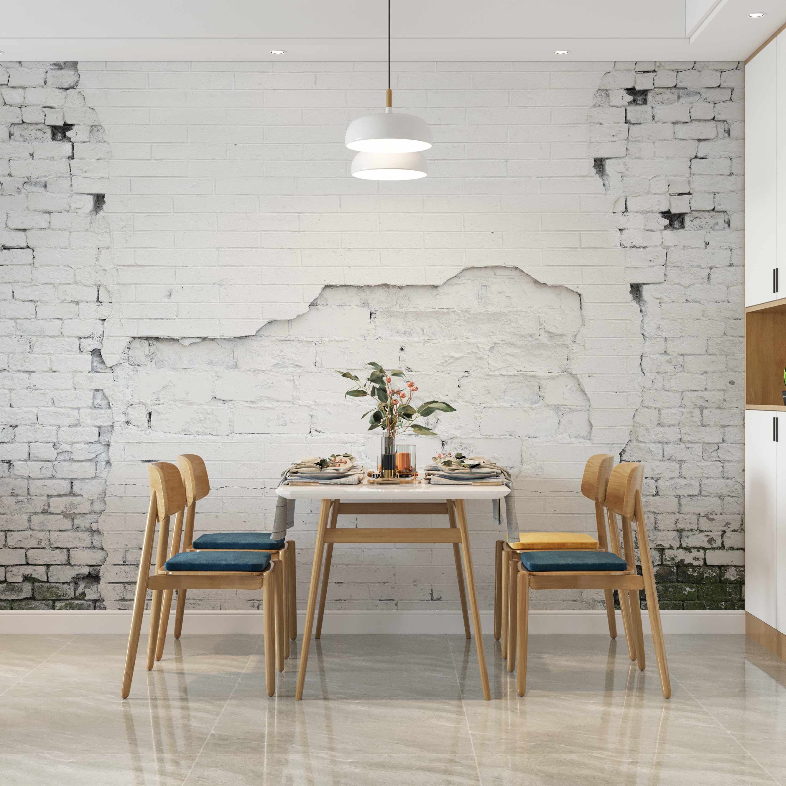 Vintage White Brick Removable Wallpaper White Brick Wallpaper Etsy