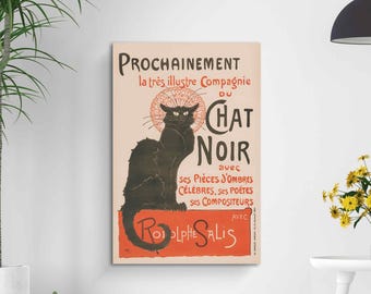 Le Chat Noir ポスター フレンチヴィンテージ 黒猫 ウォールアート